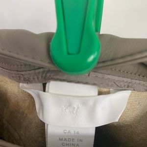 Taupe faux leather pants